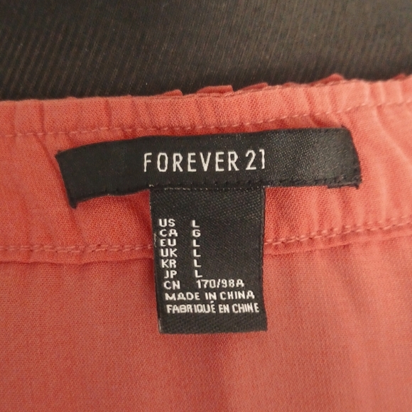 Forever 21 sleeveless Orange summer dress - Picture 9 of 9